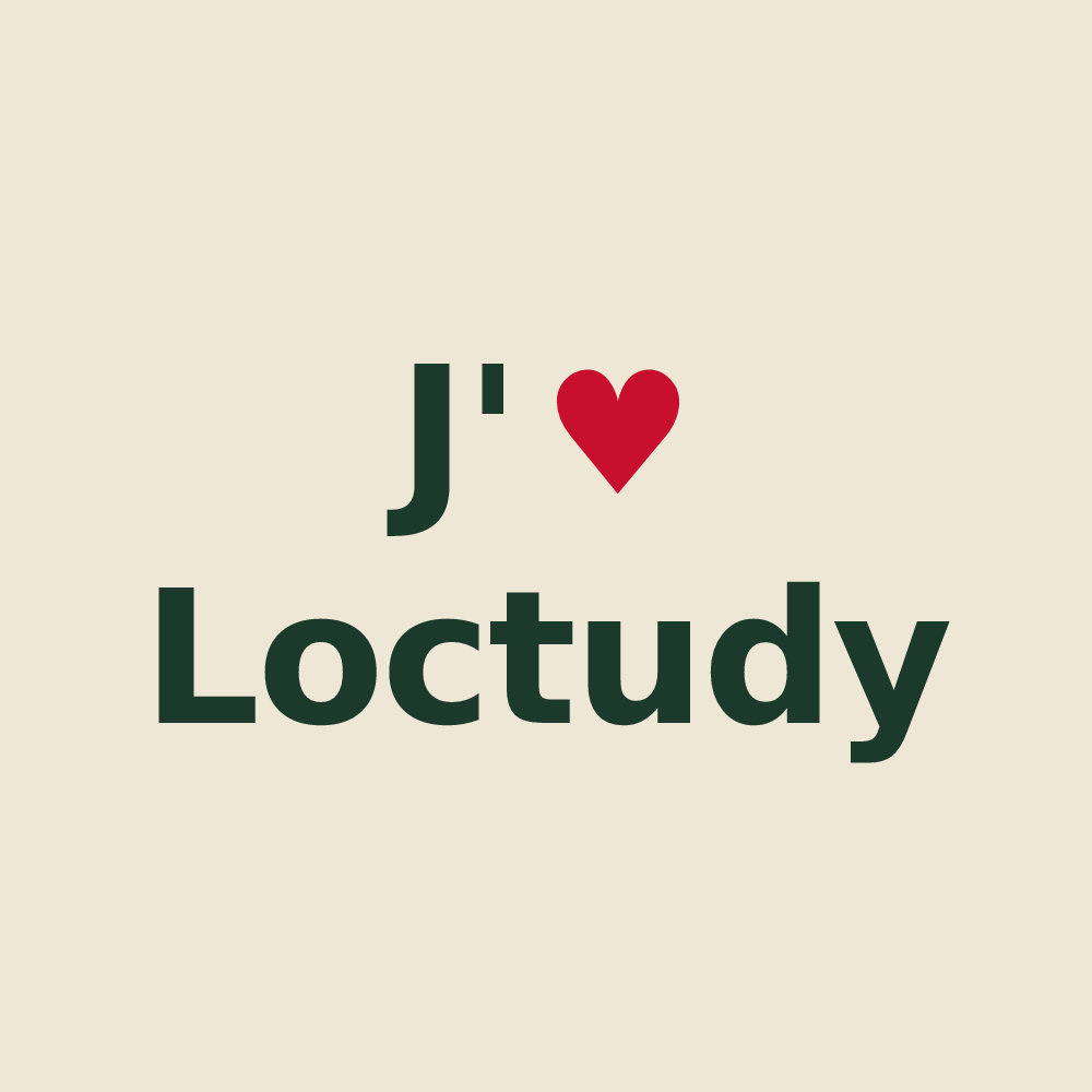 Tote bag personnalisé Loctudy — design J'aime Loctudy