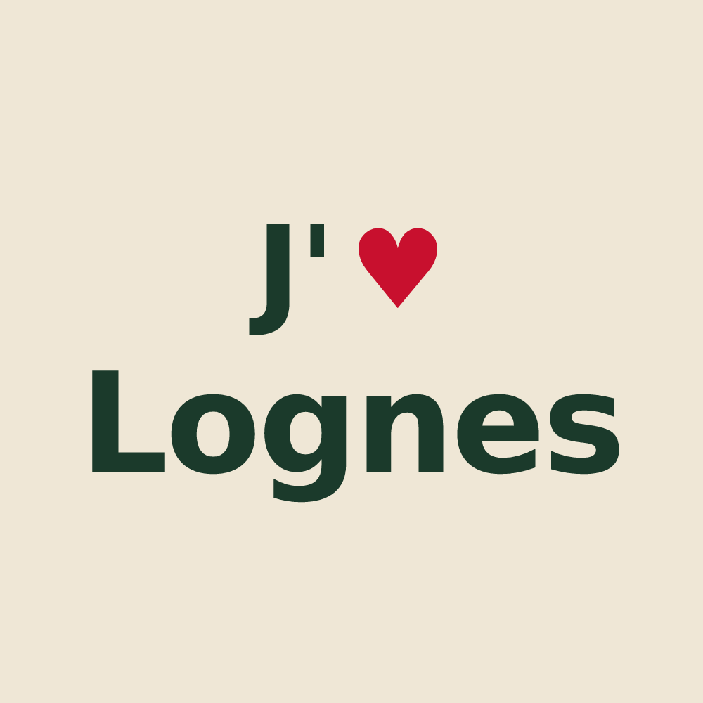 Tote bag personnalisé Lognes — design J'aime Lognes