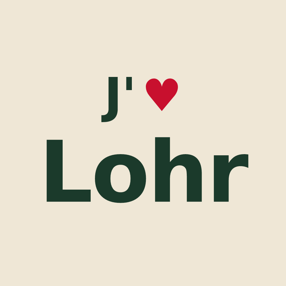 Tote bag personnalisé Lohr — design J'aime Lohr