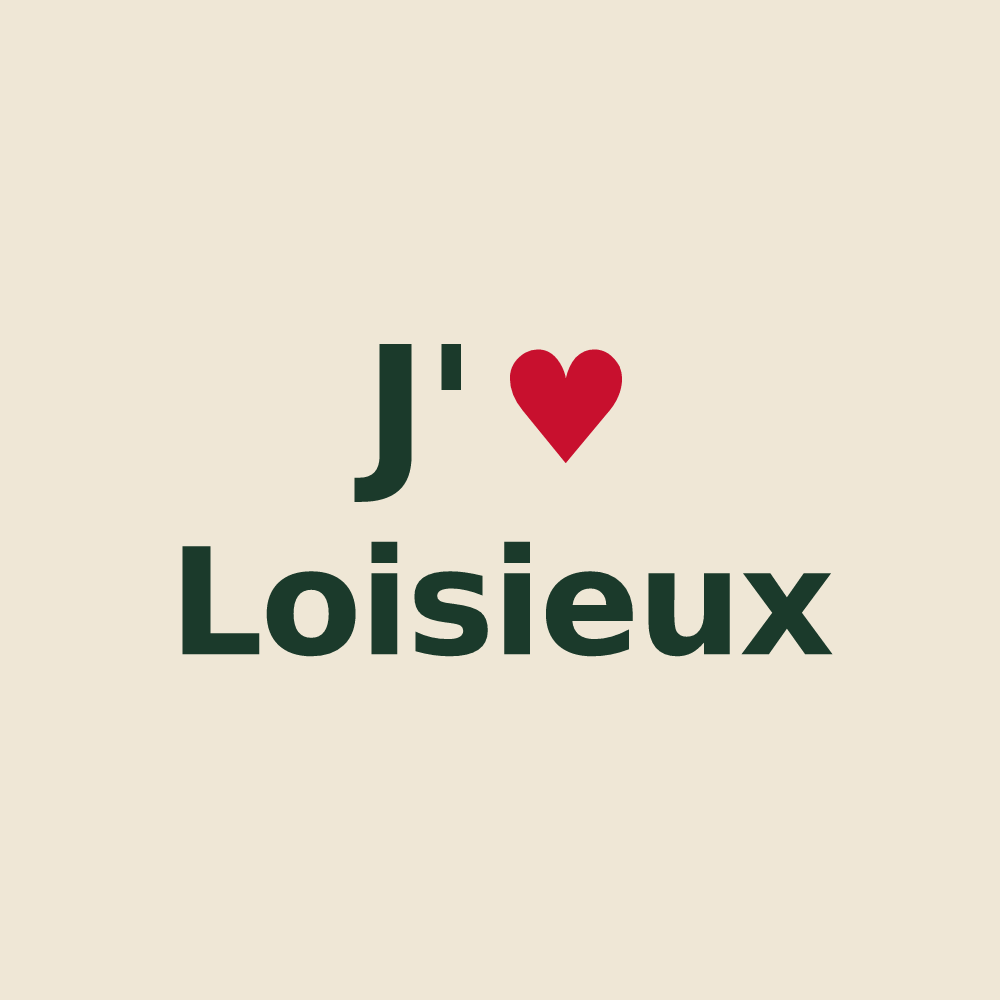 Tote bag personnalisé Loisieux — design J'aime Loisieux