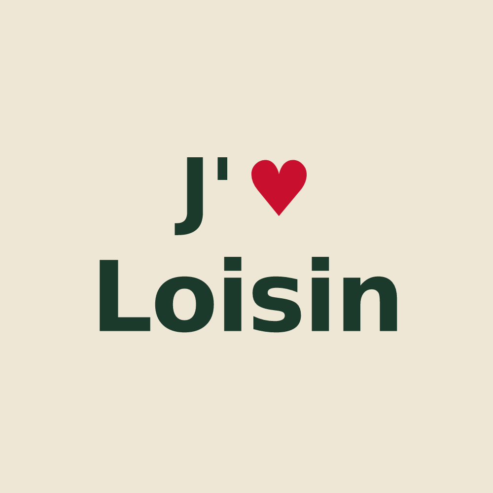Tote bag personnalisé Loisin — design J'aime Loisin