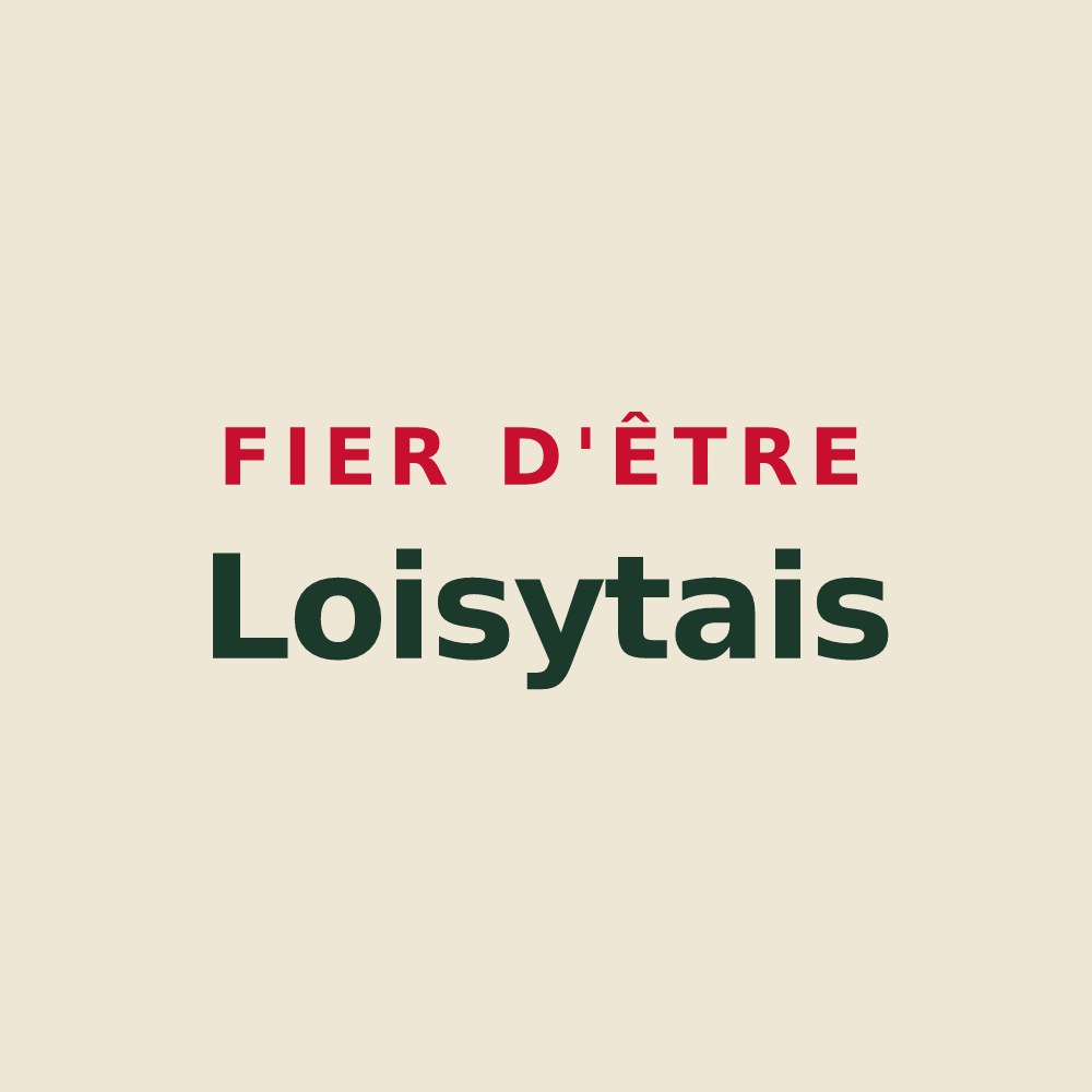 Tote bag « Fier d'être Loisytais » — design pour Loisy