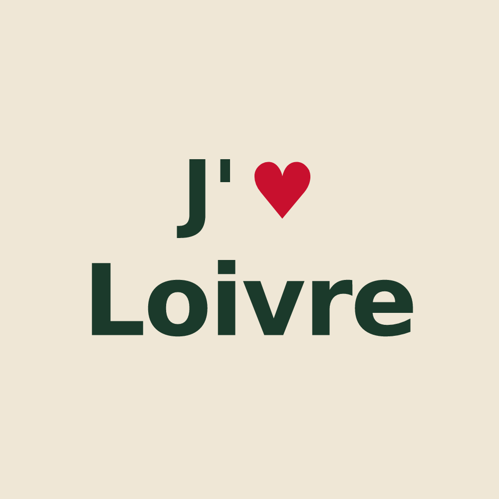 Tote bag personnalisé Loivre — design J'aime Loivre