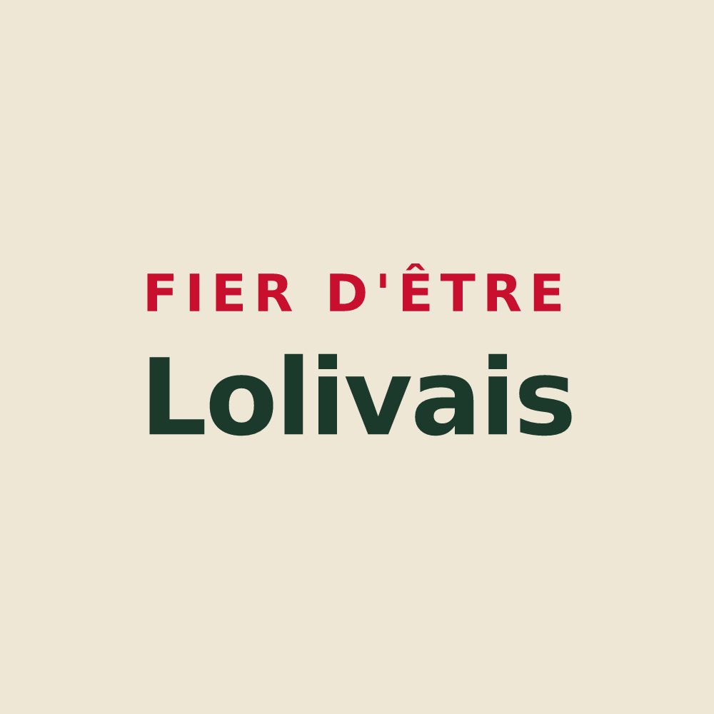 Tote bag « Fier d'être Lolivais » — design pour Lolif