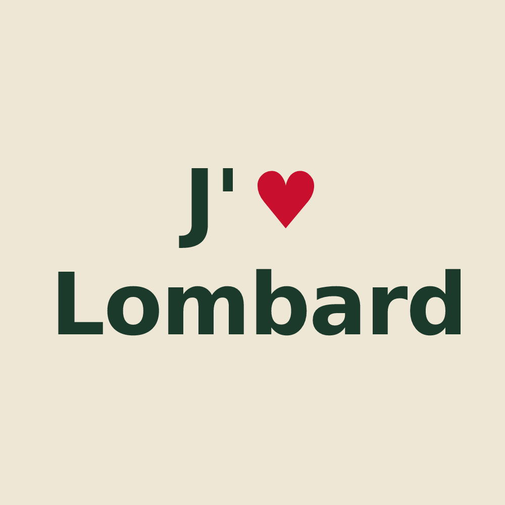 Tote bag personnalisé Lombard — design J'aime Lombard