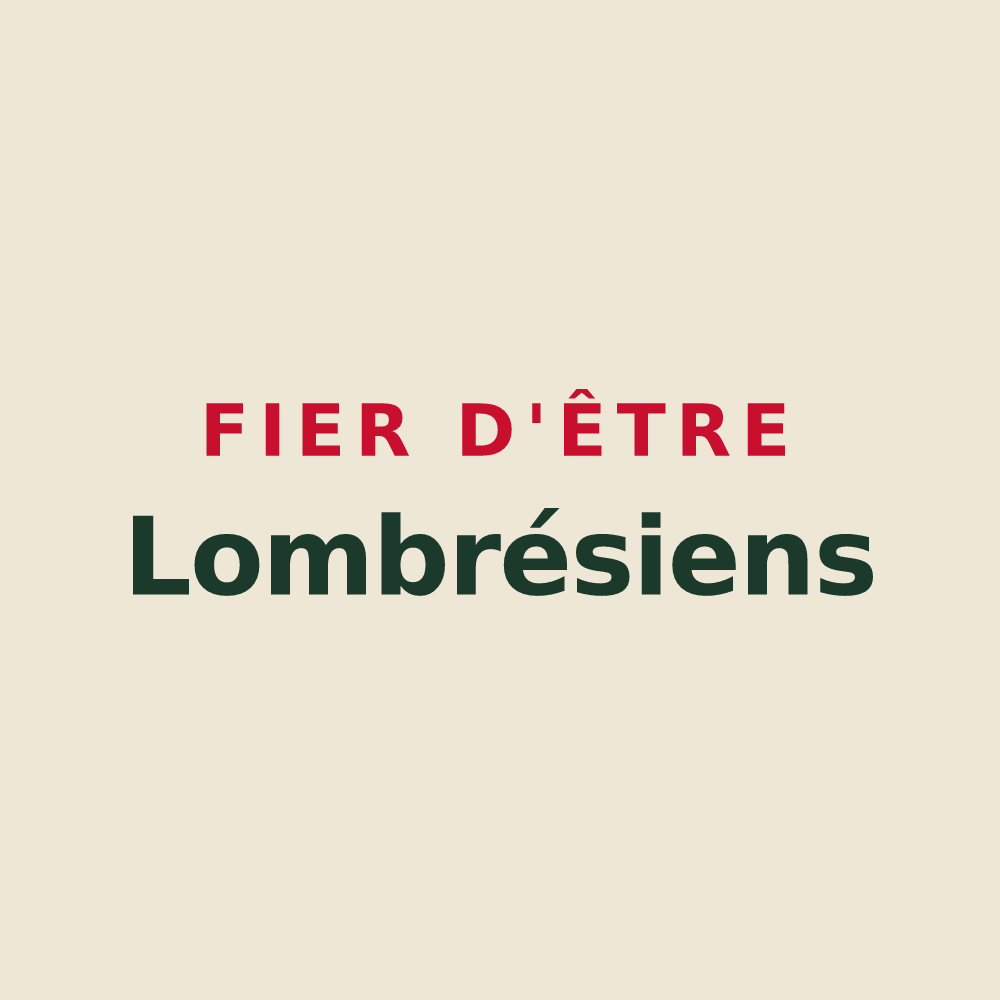 Tote bag « Fier d'être Lombrésiens » — design pour Lombrès