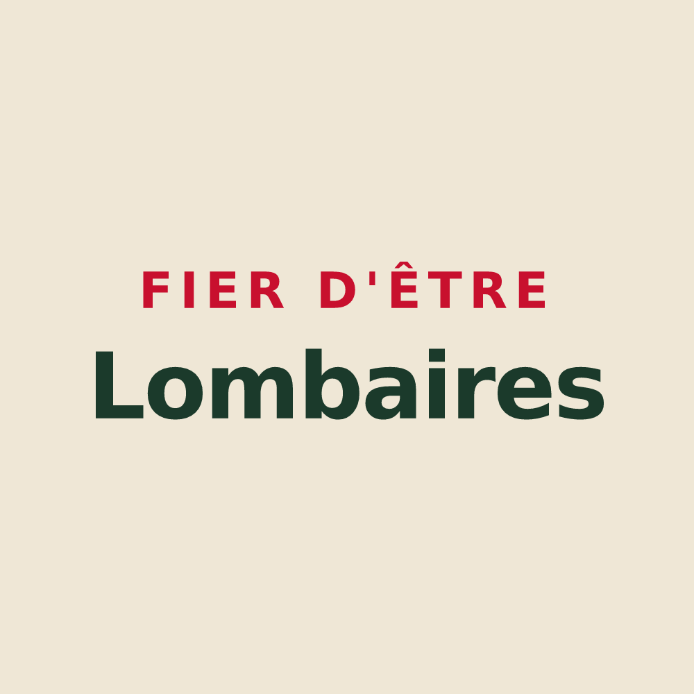 Tote bag « Fier d'être Lombaires » — design pour Lombreuil