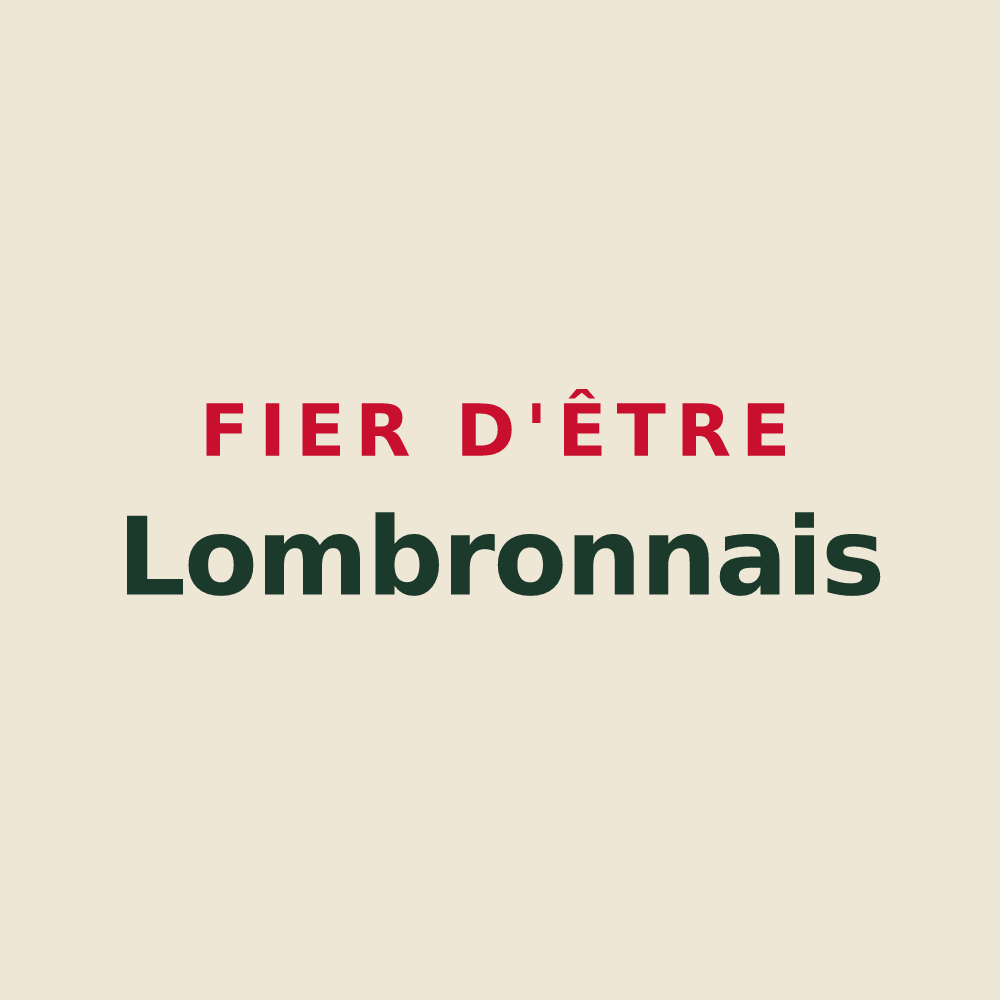 Tote bag « Fier d'être Lombronnais » — design pour Lombron