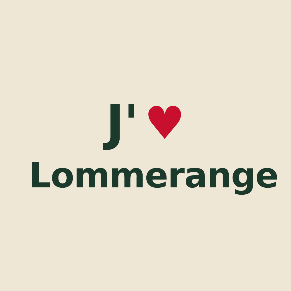 Tote bag personnalisé Lommerange — design J'aime Lommerange