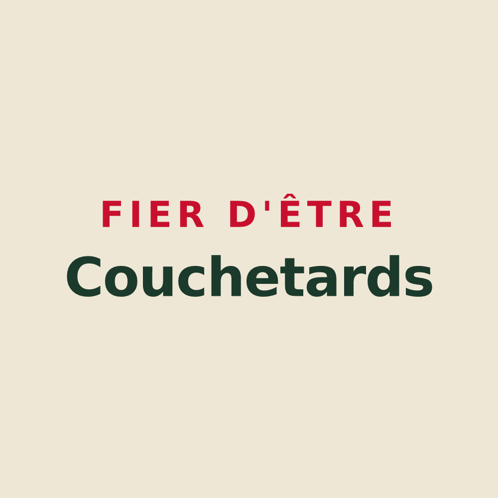 Tote bag « Fier d'être Couchetards » — design pour Longcochon