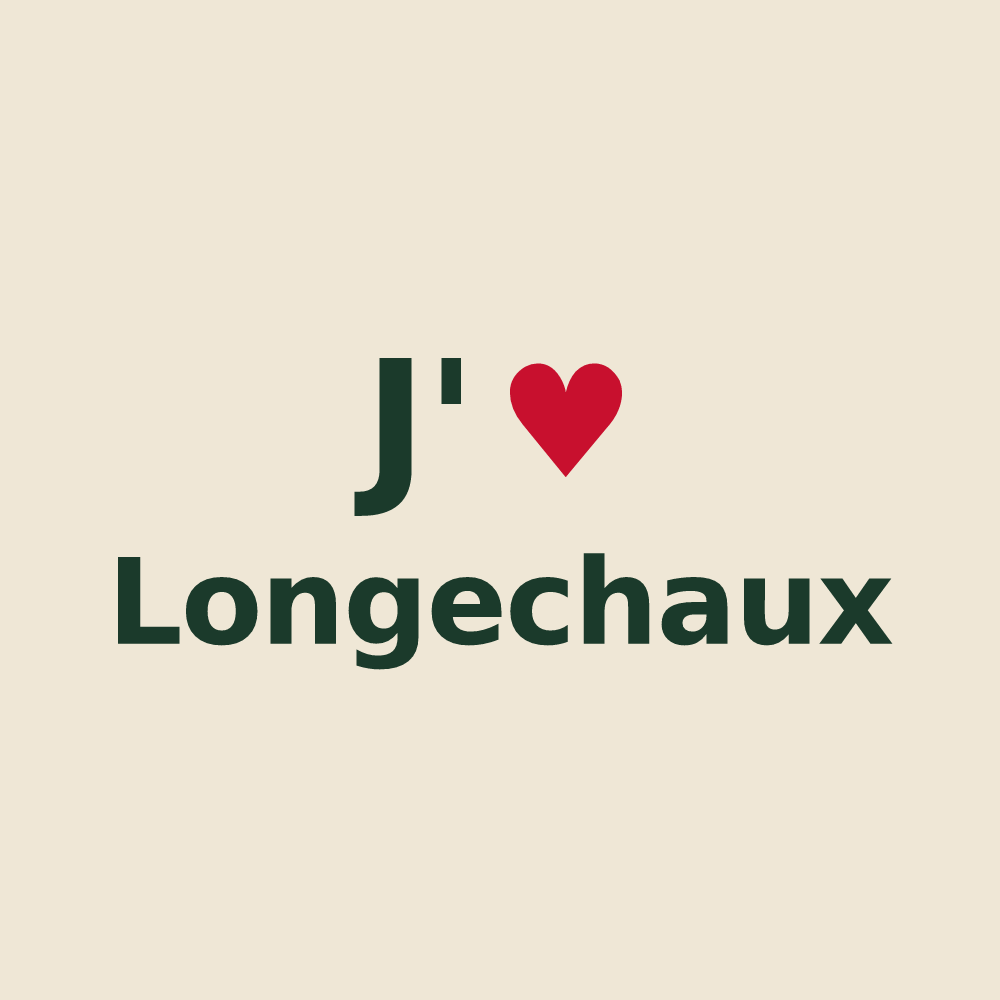 Tote bag personnalisé Longechaux — design J'aime Longechaux