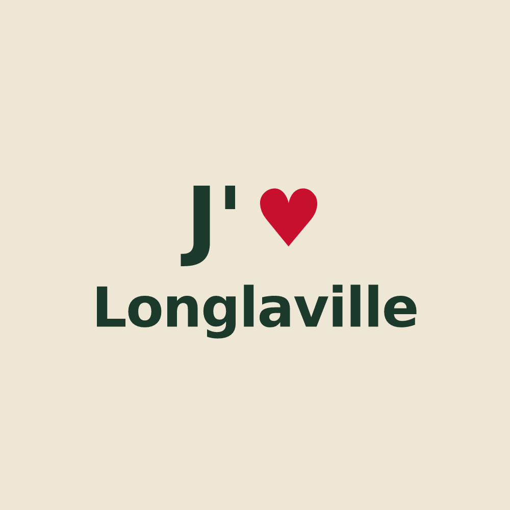 Tote bag personnalisé Longlaville — design J'aime Longlaville