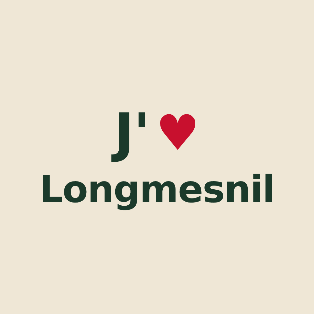 Tote bag personnalisé Longmesnil — design J'aime Longmesnil