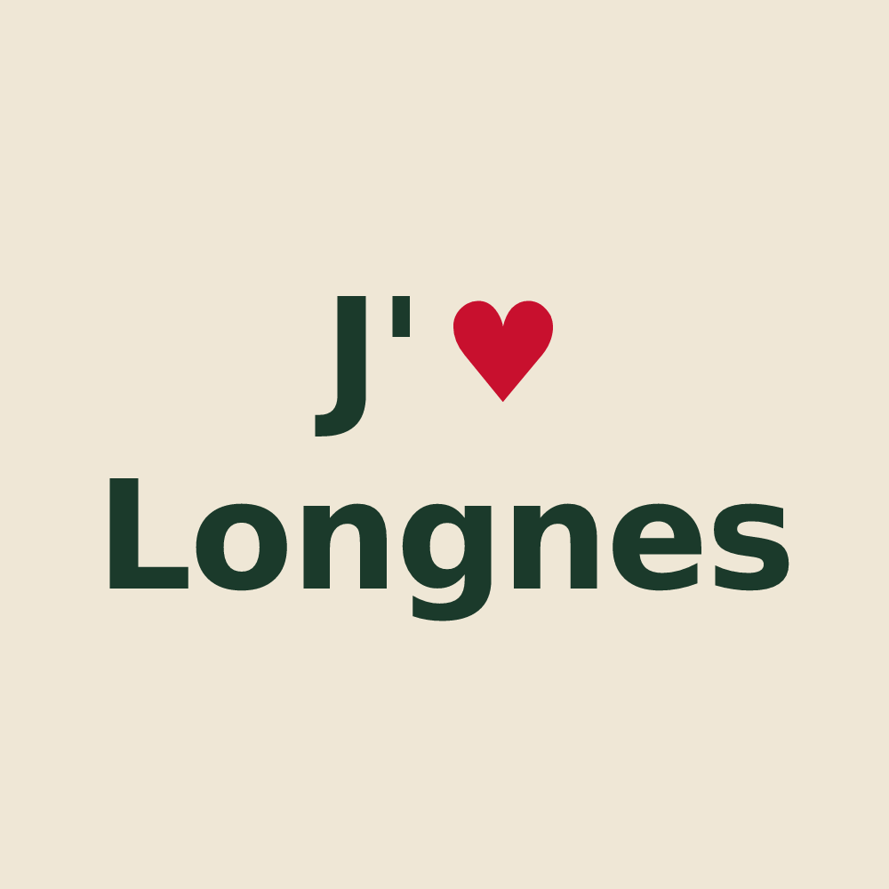 Tote bag personnalisé Longnes — design J'aime Longnes