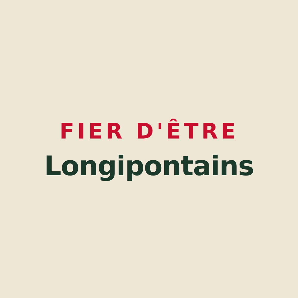 Tote bag « Fier d'être Longipontains » — design pour Longpont-sur-Orge