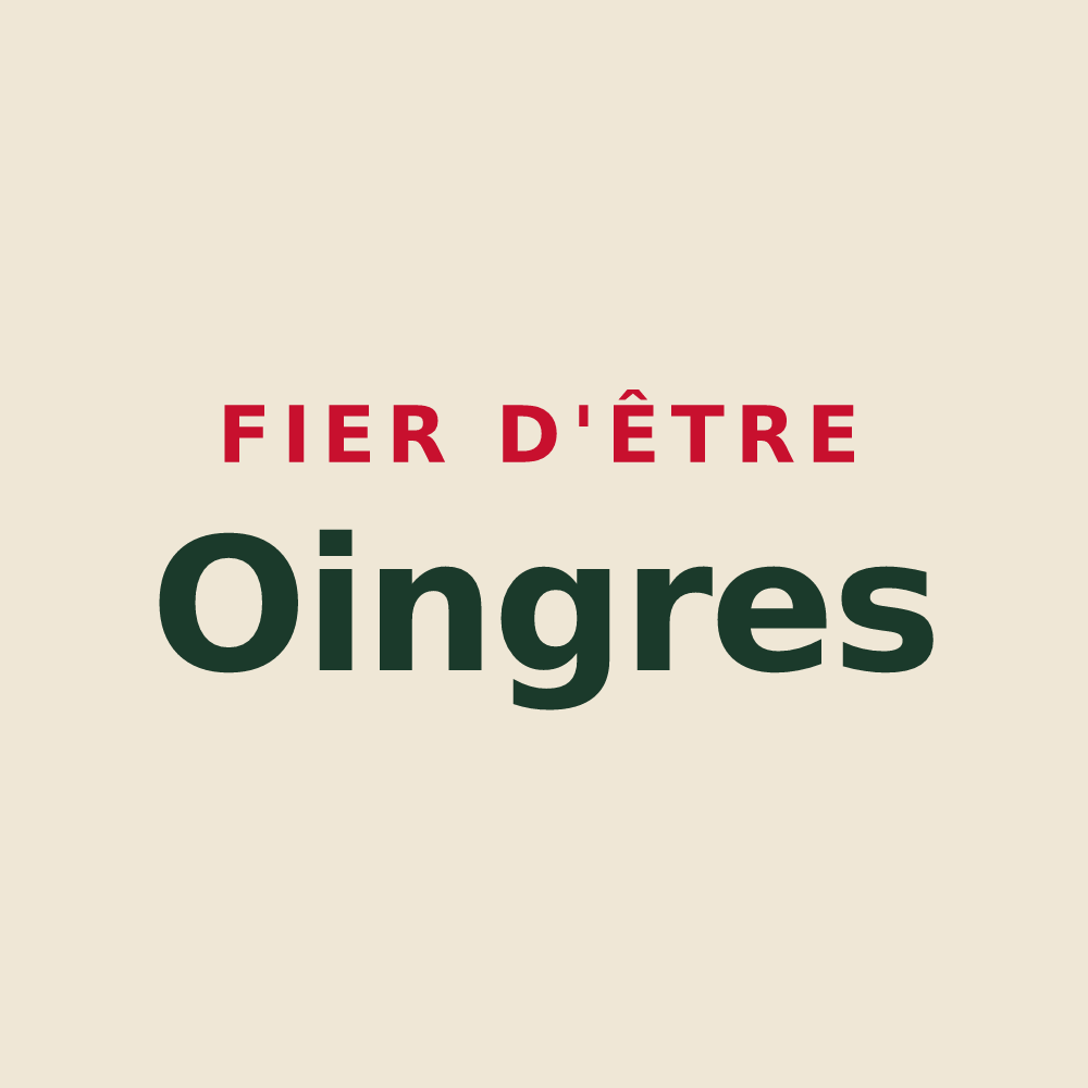 Tote bag « Fier d'être Oingres » — design pour Longueville-sur-Aube