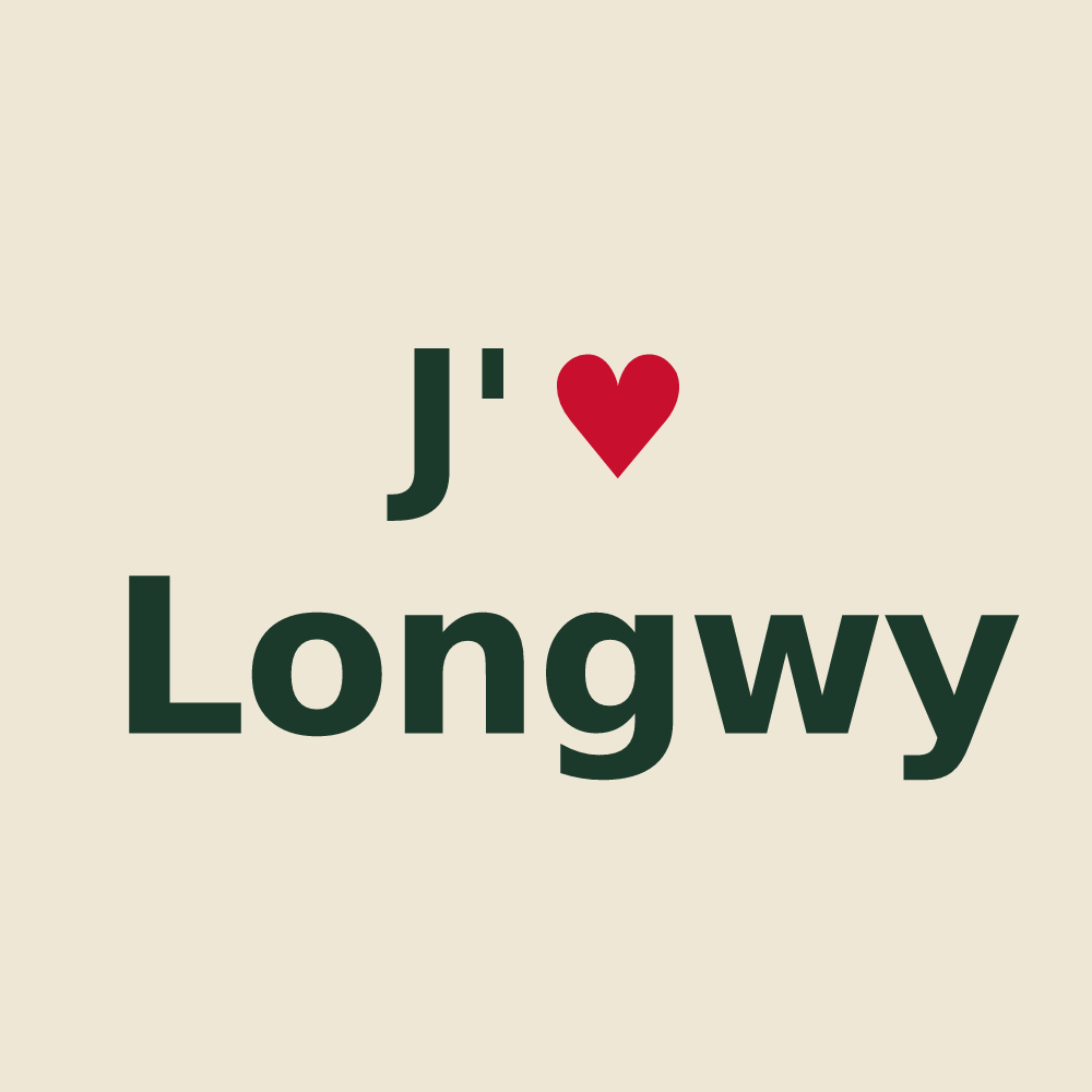 Tote bag personnalisé Longwy — design J'aime Longwy