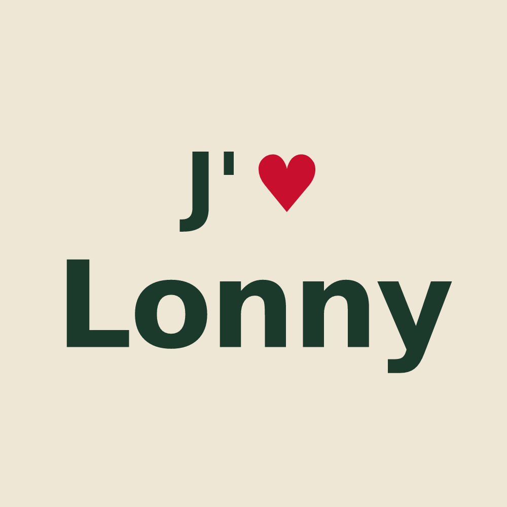 Tote bag personnalisé Lonny — design J'aime Lonny