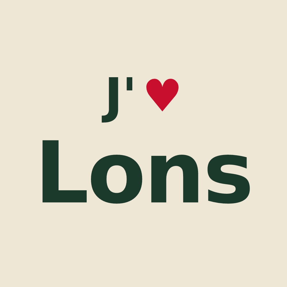 Tote bag personnalisé Lons — design J'aime Lons