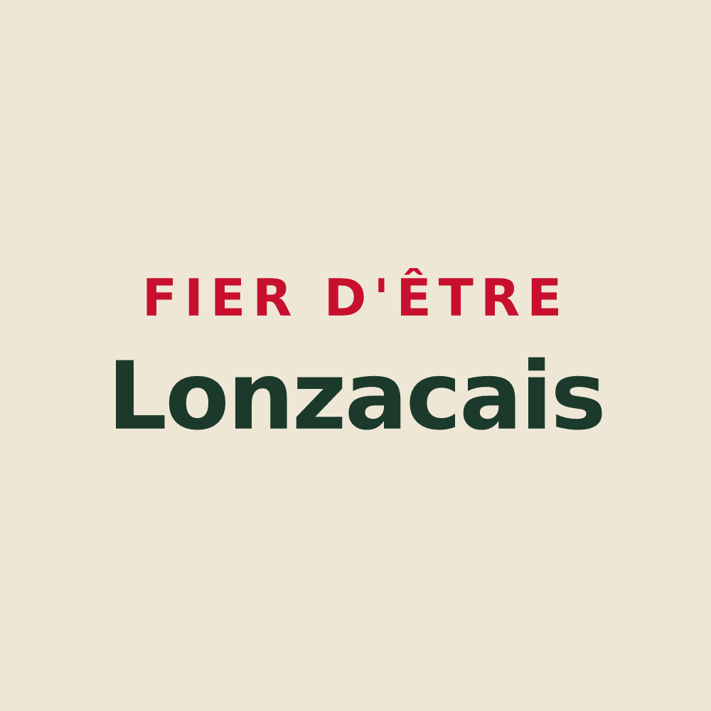 Tote bag « Fier d'être Lonzacais » — design pour Lonzac