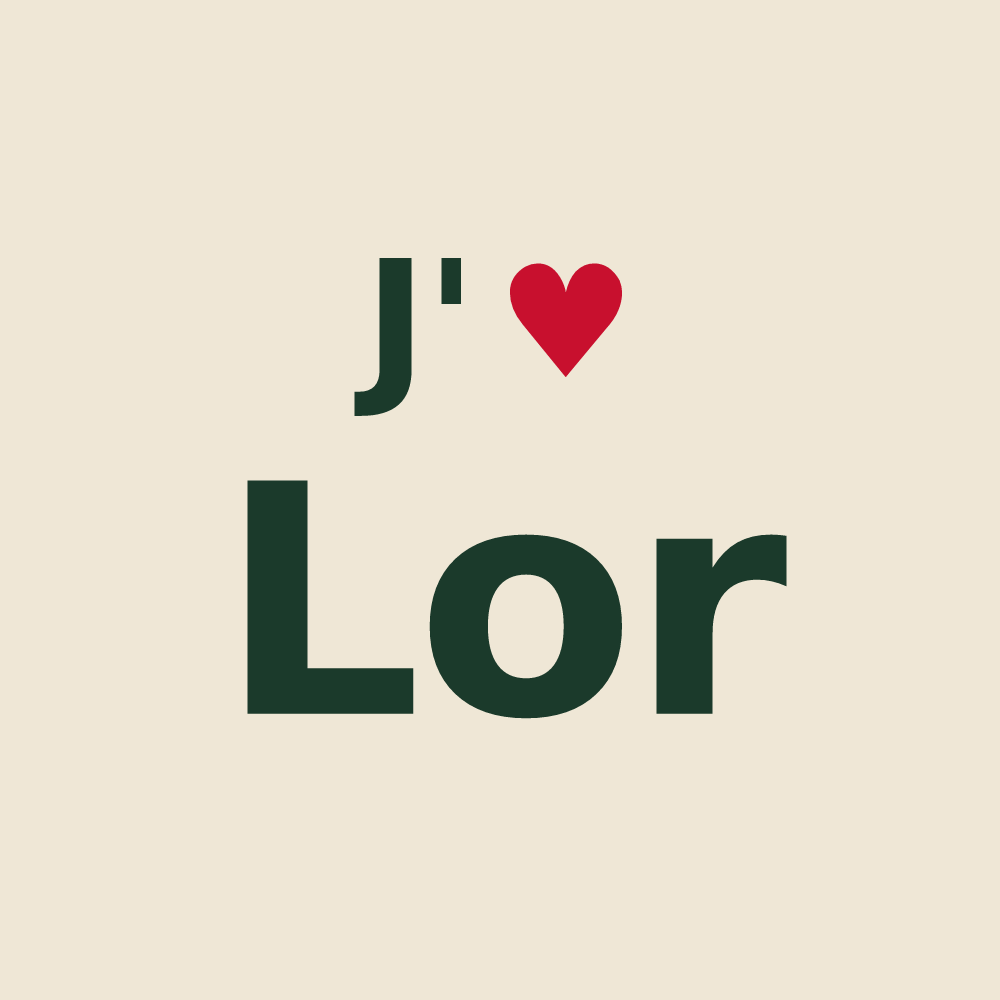 Tote bag personnalisé Lor — design J'aime Lor