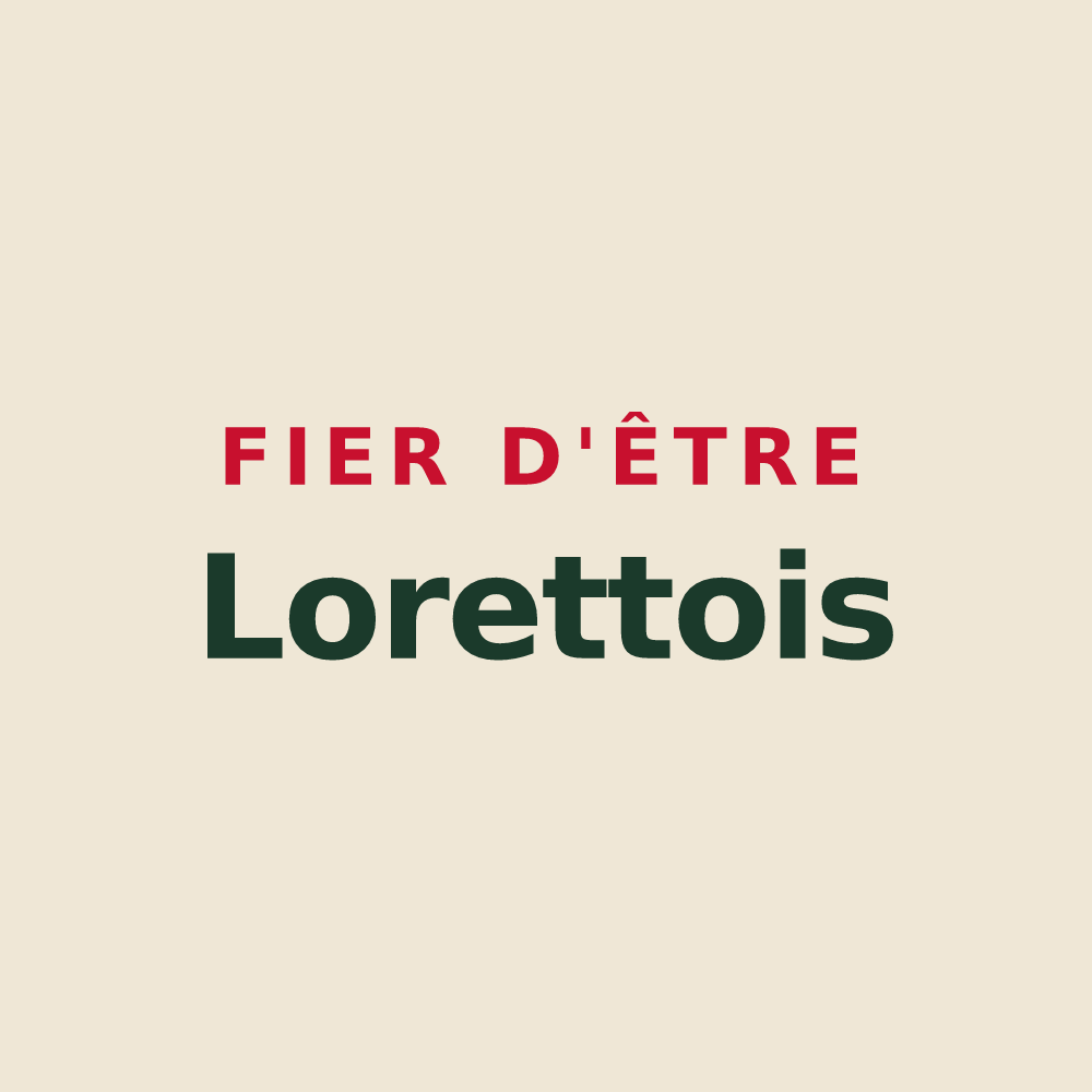 Tote bag « Fier d'être Lorettois » — design pour Lorette