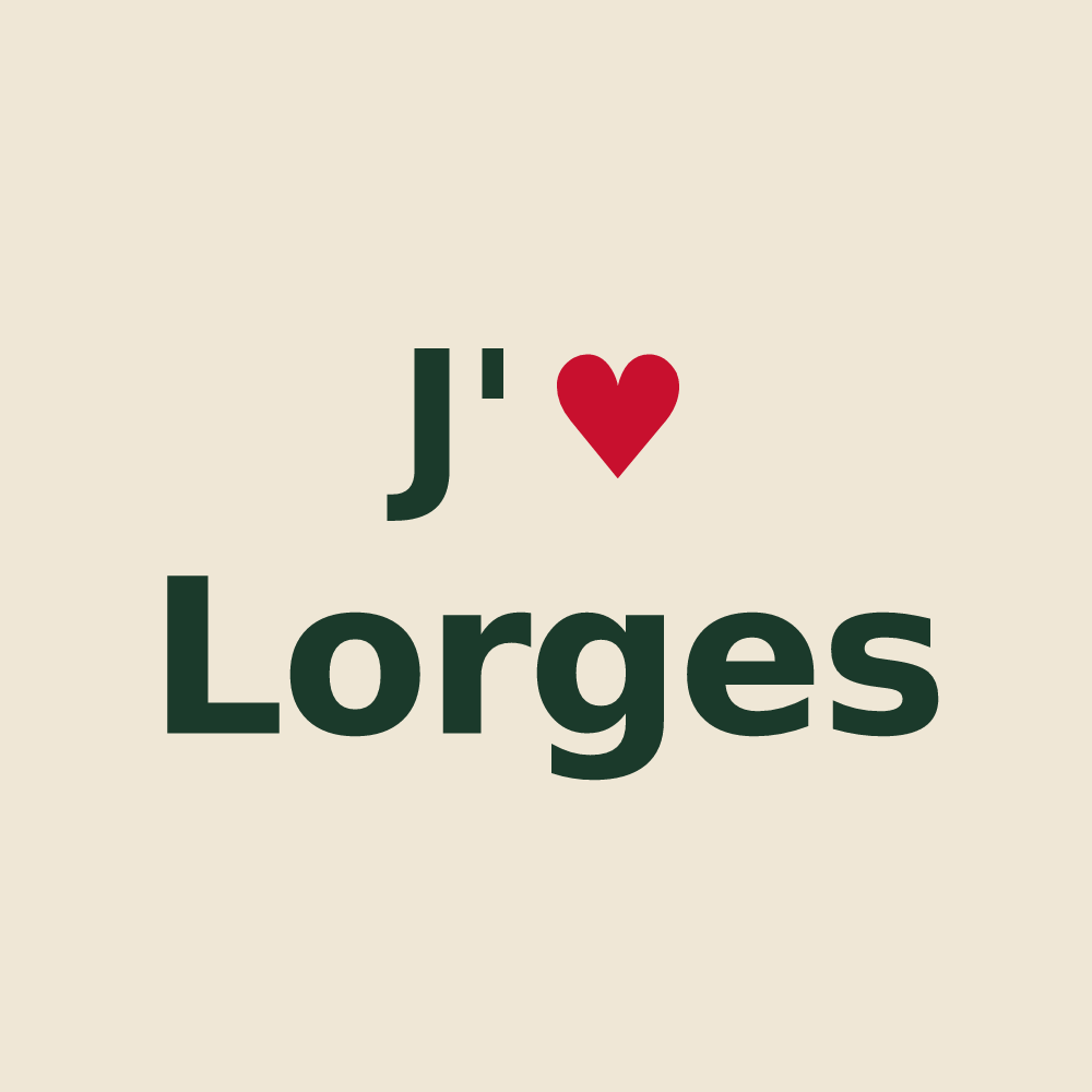 Tote bag personnalisé Lorges — design J'aime Lorges