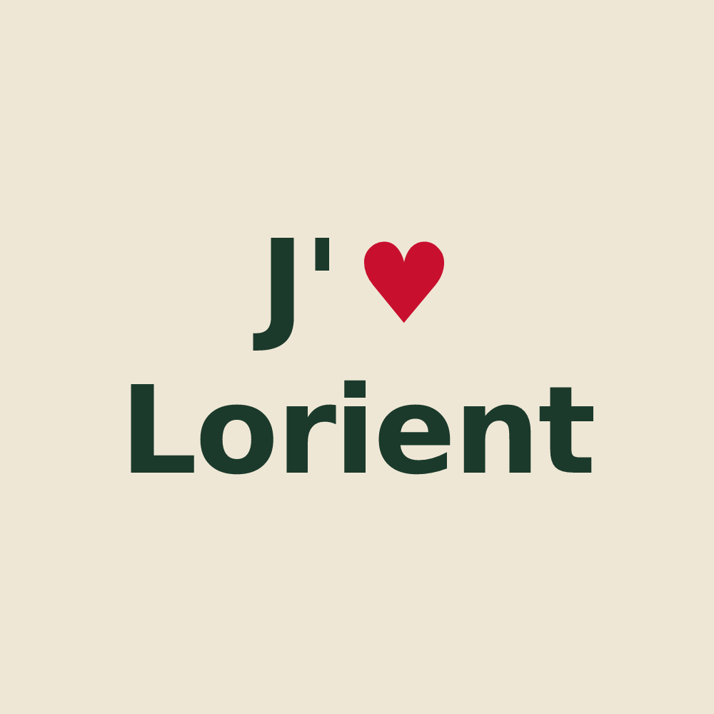 Tote bag personnalisé Lorient — design J'aime Lorient