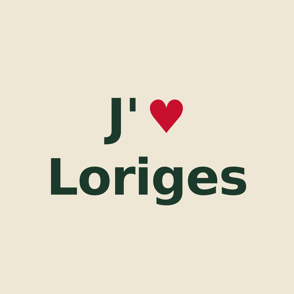 Tote bag personnalisé Loriges — design J'aime Loriges