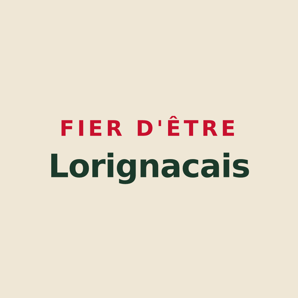 Tote bag « Fier d'être Lorignacais » — design pour Lorignac