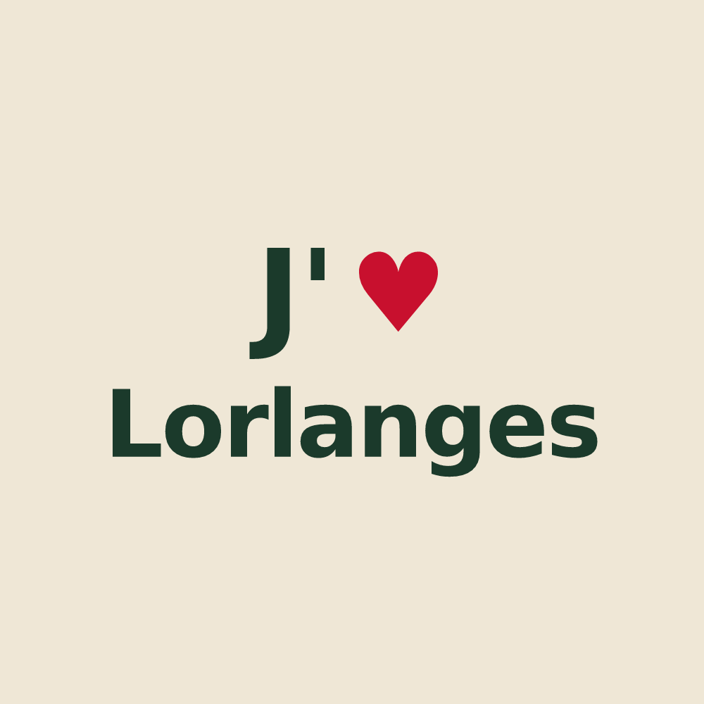 Tote bag personnalisé Lorlanges — design J'aime Lorlanges