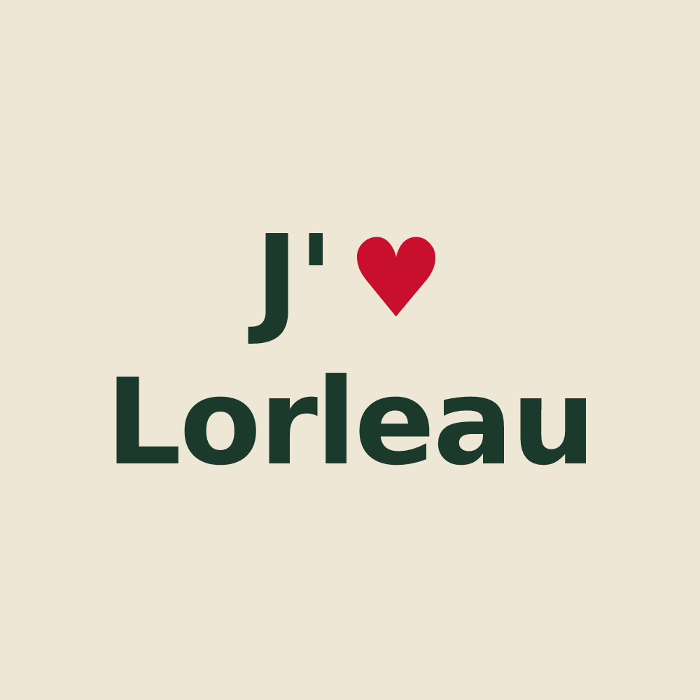 Tote bag personnalisé Lorleau — design J'aime Lorleau