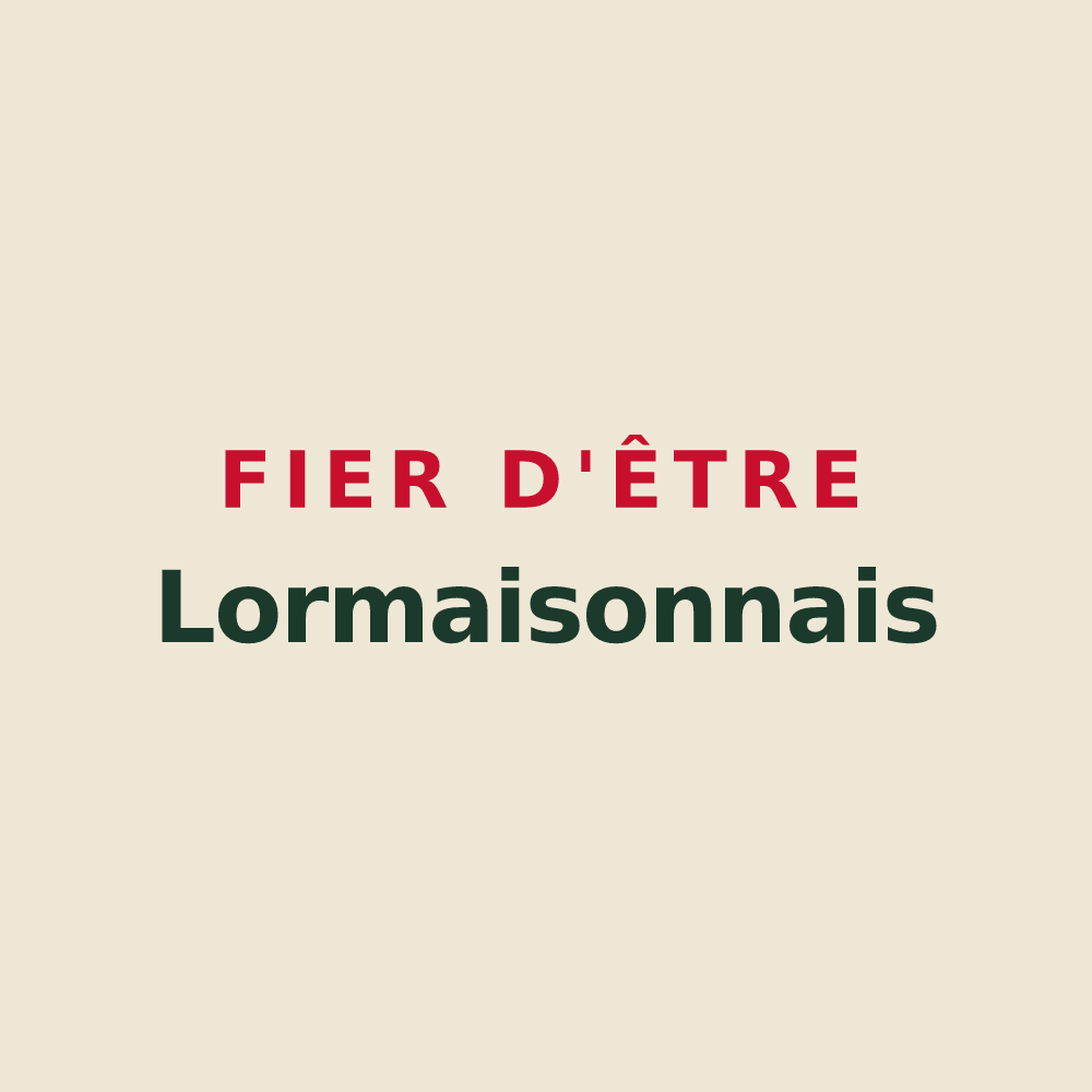 Tote bag « Fier d'être Lormaisonnais » — design pour Lormaison