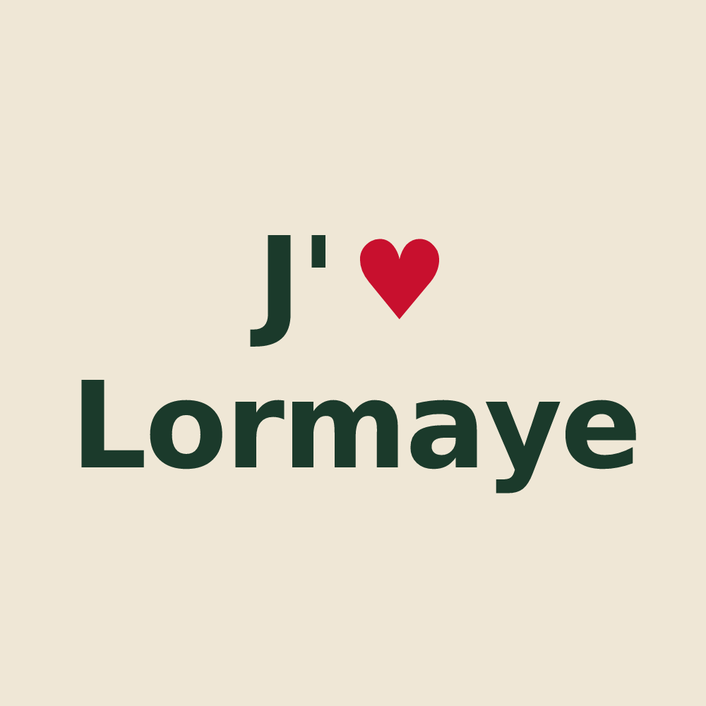 Tote bag personnalisé Lormaye — design J'aime Lormaye