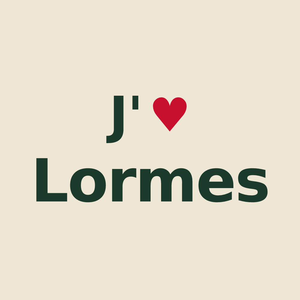 Tote bag personnalisé Lormes — design J'aime Lormes