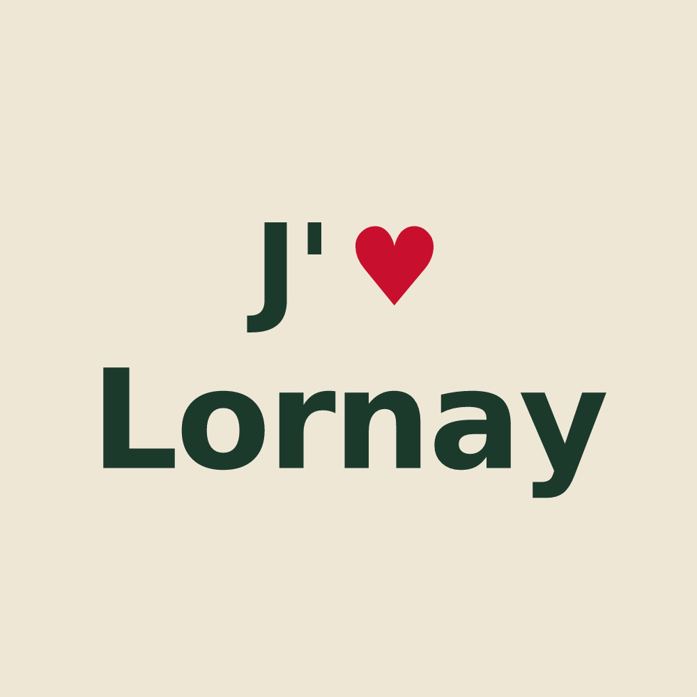 Tote bag personnalisé Lornay — design J'aime Lornay