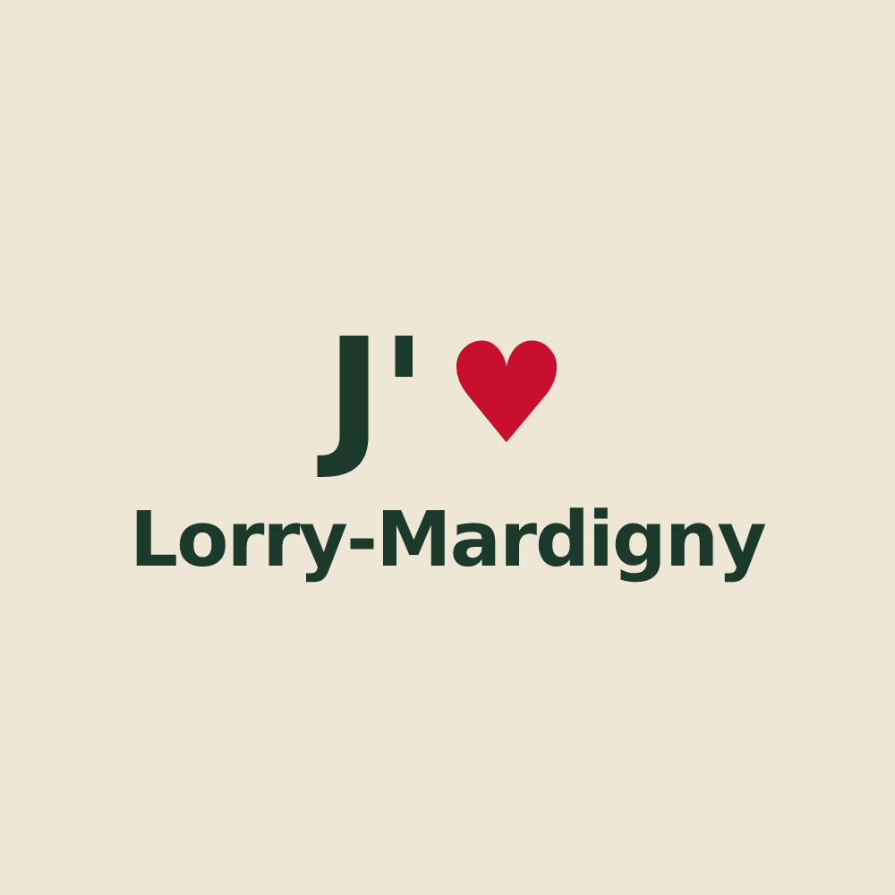 Tote bag personnalisé Lorry-Mardigny — design J'aime Lorry-Mardigny