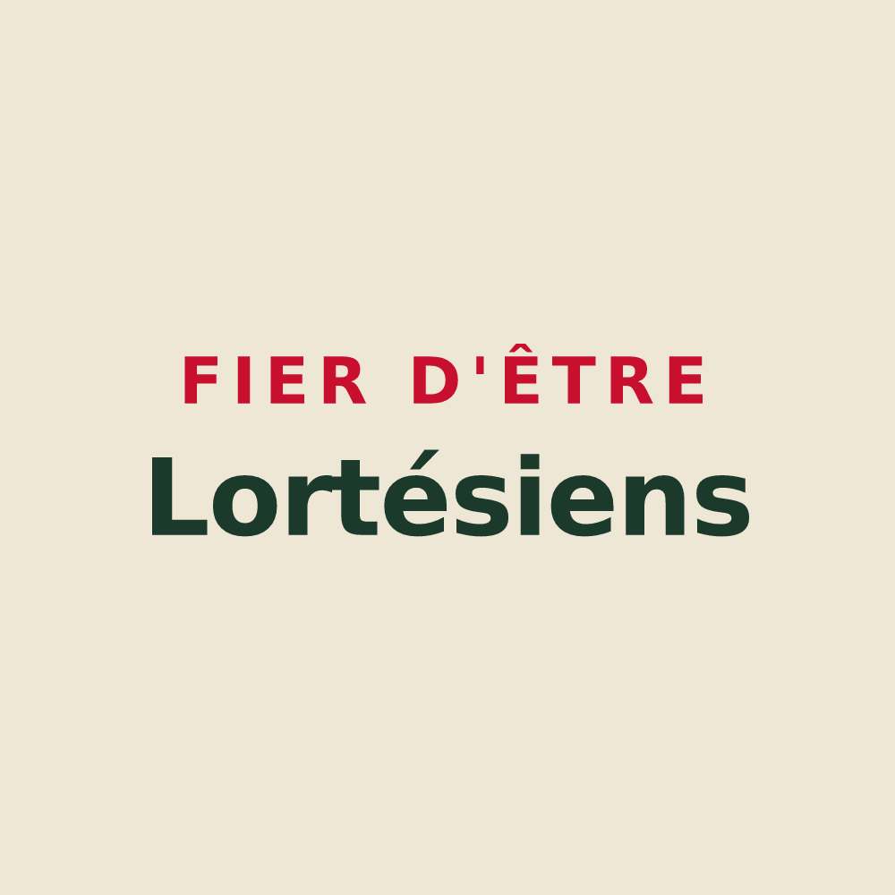 Tote bag « Fier d'être Lortésiens » — design pour Lortet