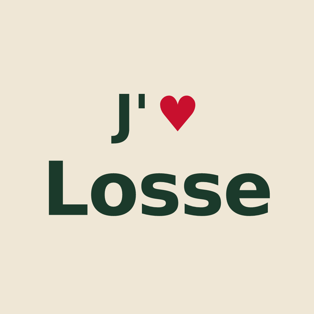 Tote bag personnalisé Losse — design J'aime Losse