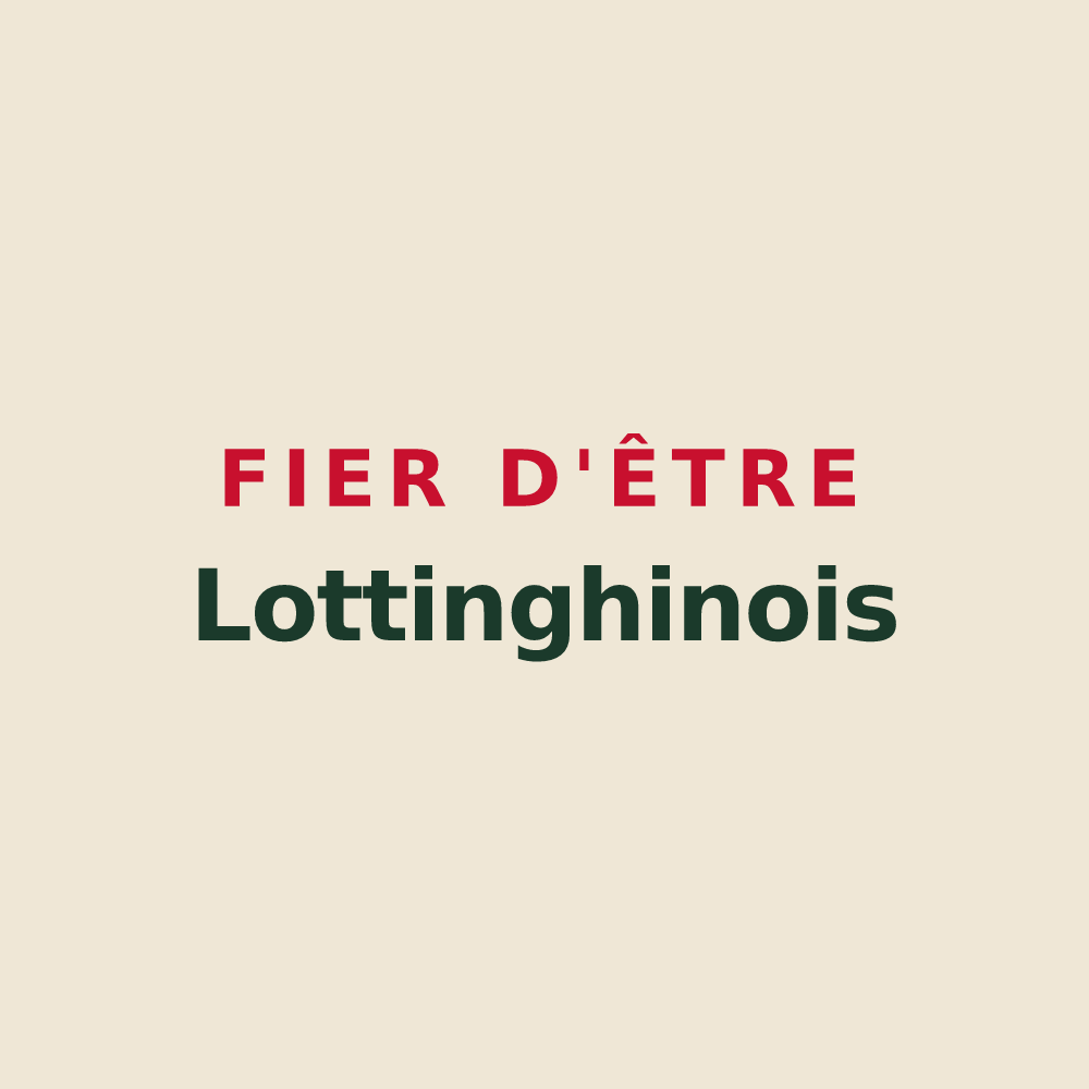 Tote bag « Fier d'être Lottinghinois » — design pour Lottinghen