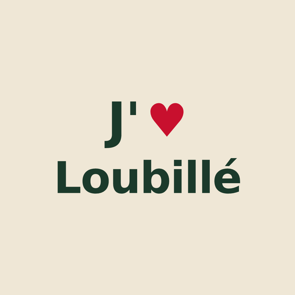 Tote bag personnalisé Loubillé — design J'aime Loubillé