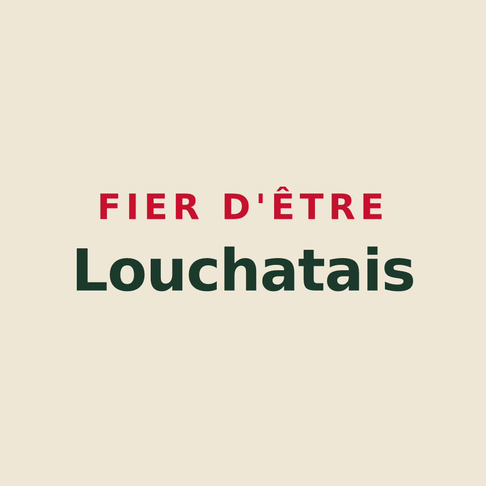 Tote bag « Fier d'être Louchatais » — design pour Louchats