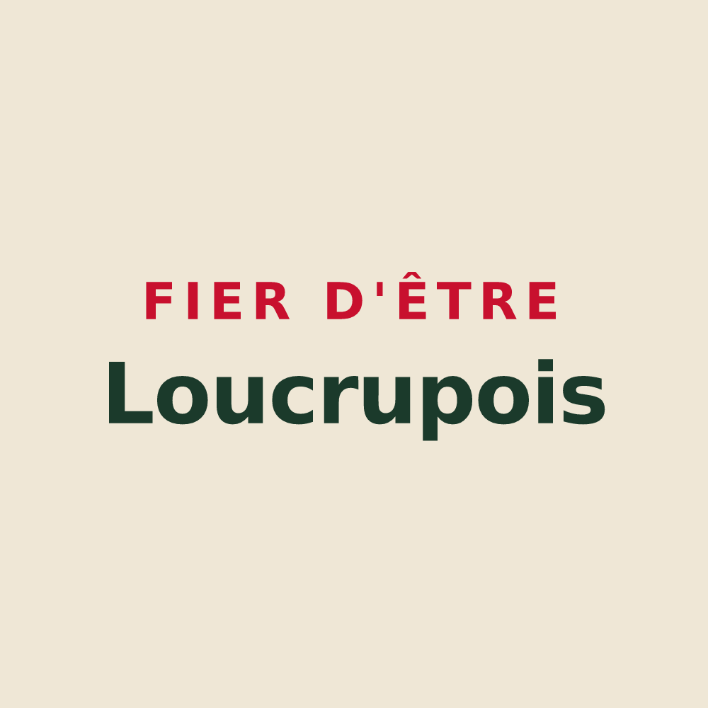 Tote bag « Fier d'être Loucrupois » — design pour Loucrup
