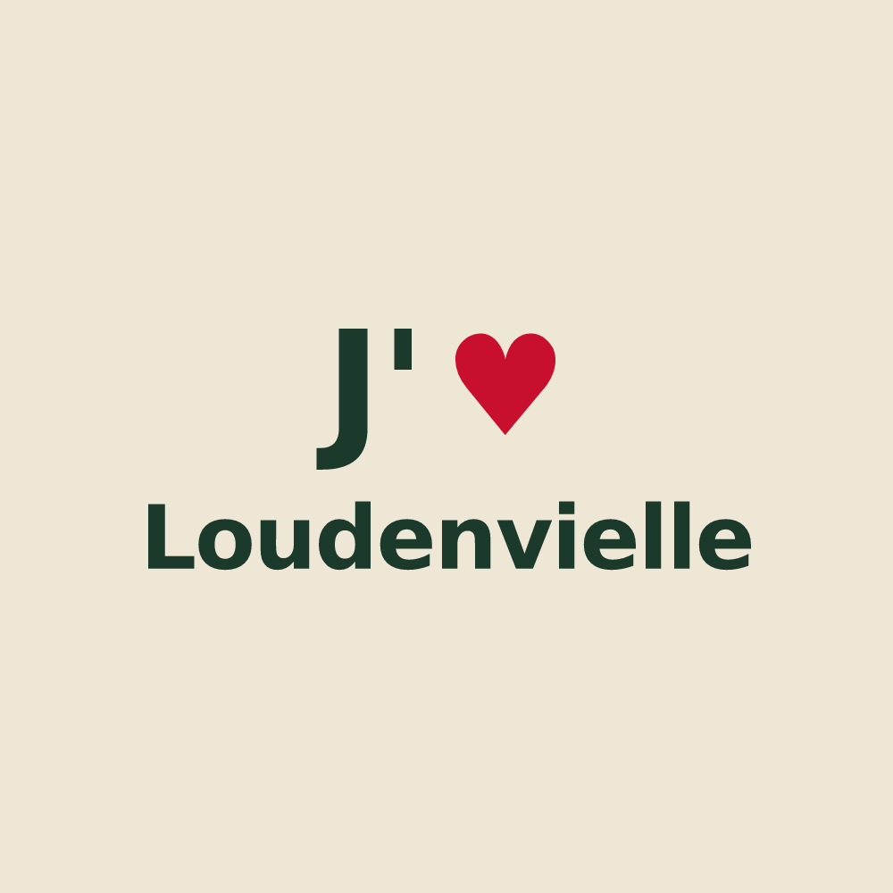 Tote bag personnalisé Loudenvielle — design J'aime Loudenvielle