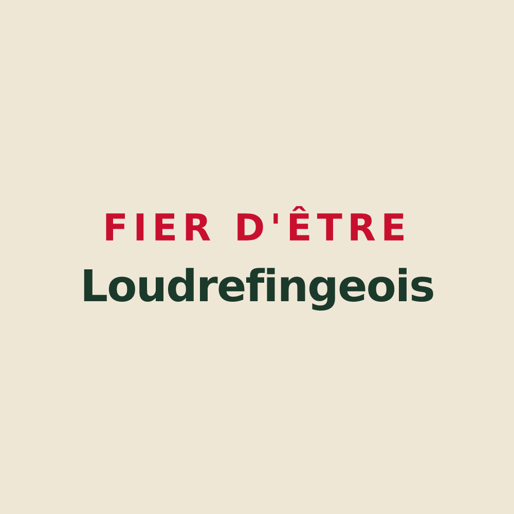 Tote bag « Fier d'être Loudrefingeois » — design pour Loudrefing