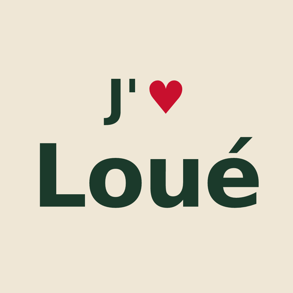 Tote bag personnalisé Loué — design J'aime Loué