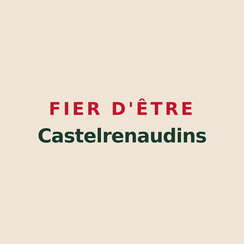 Tote bag « Fier d'être Castelrenaudins » — design pour Louhans-Châteaurenaud