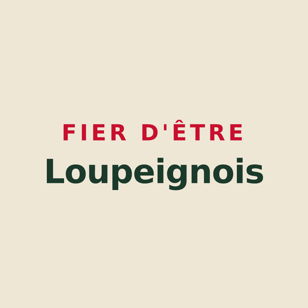 Tote bag « Fier d'être Loupeignois » — design pour Loupeigne