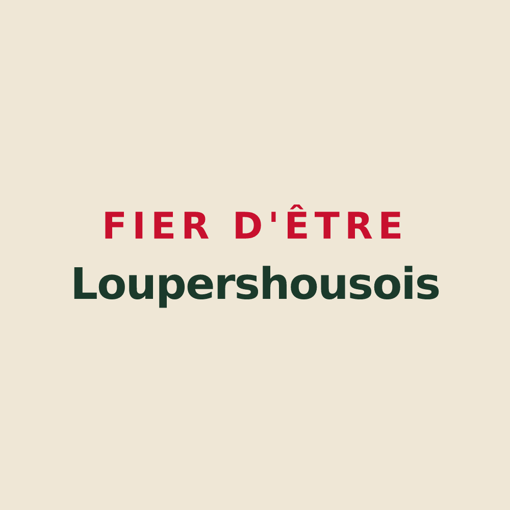 Tote bag « Fier d'être Loupershousois » — design pour Loupershouse