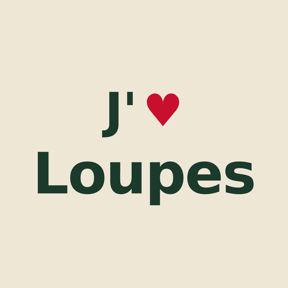 Tote bag personnalisé Loupes — design J'aime Loupes